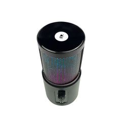 W112D USB Condenser Microphone For Gaming With Desktop Stand RGB Lighting